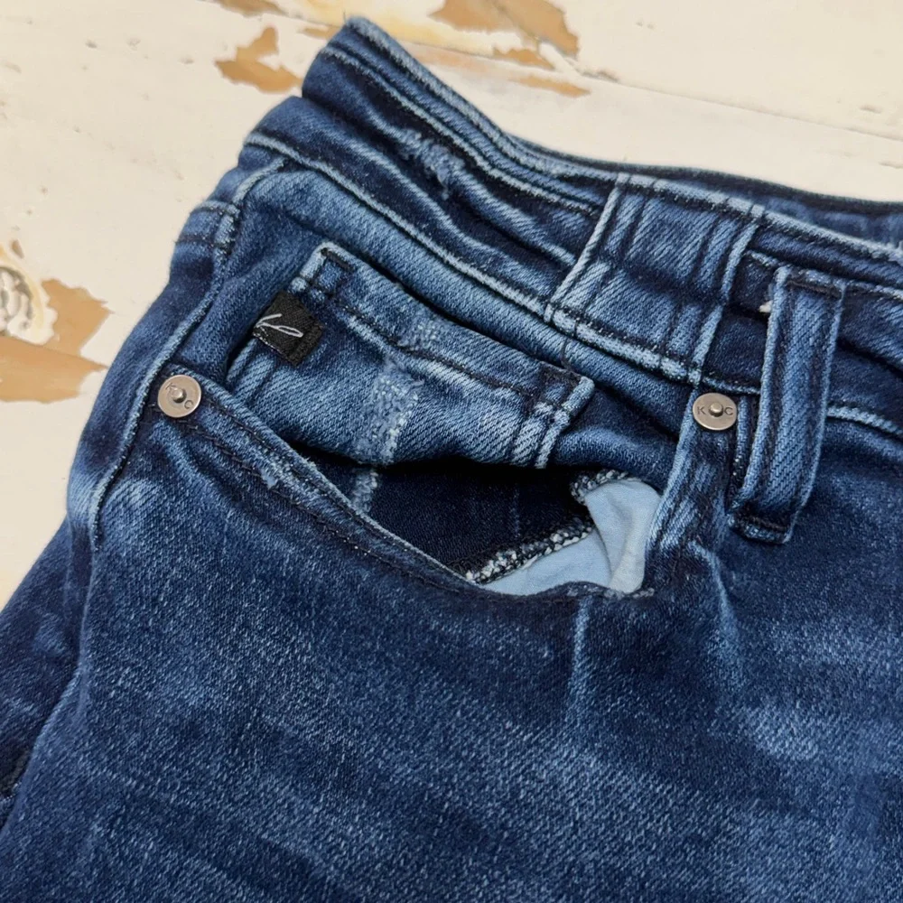 KanCan High Rise Dark Wash Flare Jeans - Picture 6 of 15